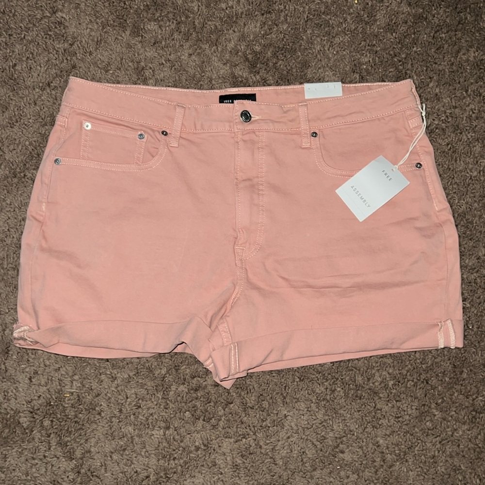 Size 18 Free Assembly Pink Short. New with Tags